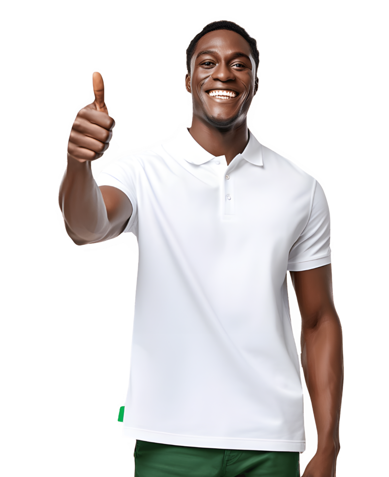 AI generated Positive Young Man with Thumbs Up Gesture png