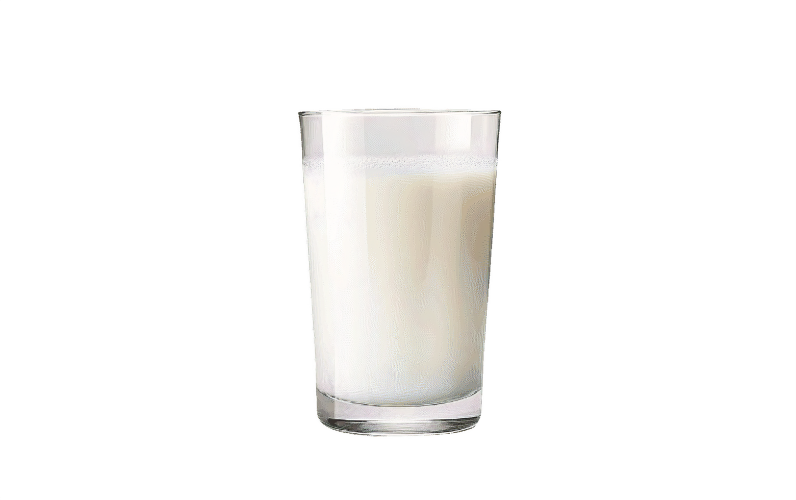 AI generated Classic Glass of Milk isolated on transparent background png