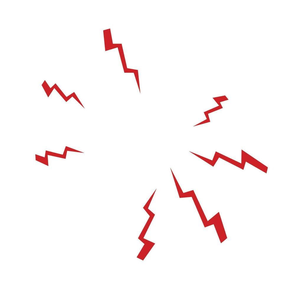 Set of lightning bolts. thunderbolts, voltage, electricity, flash and power sign vector