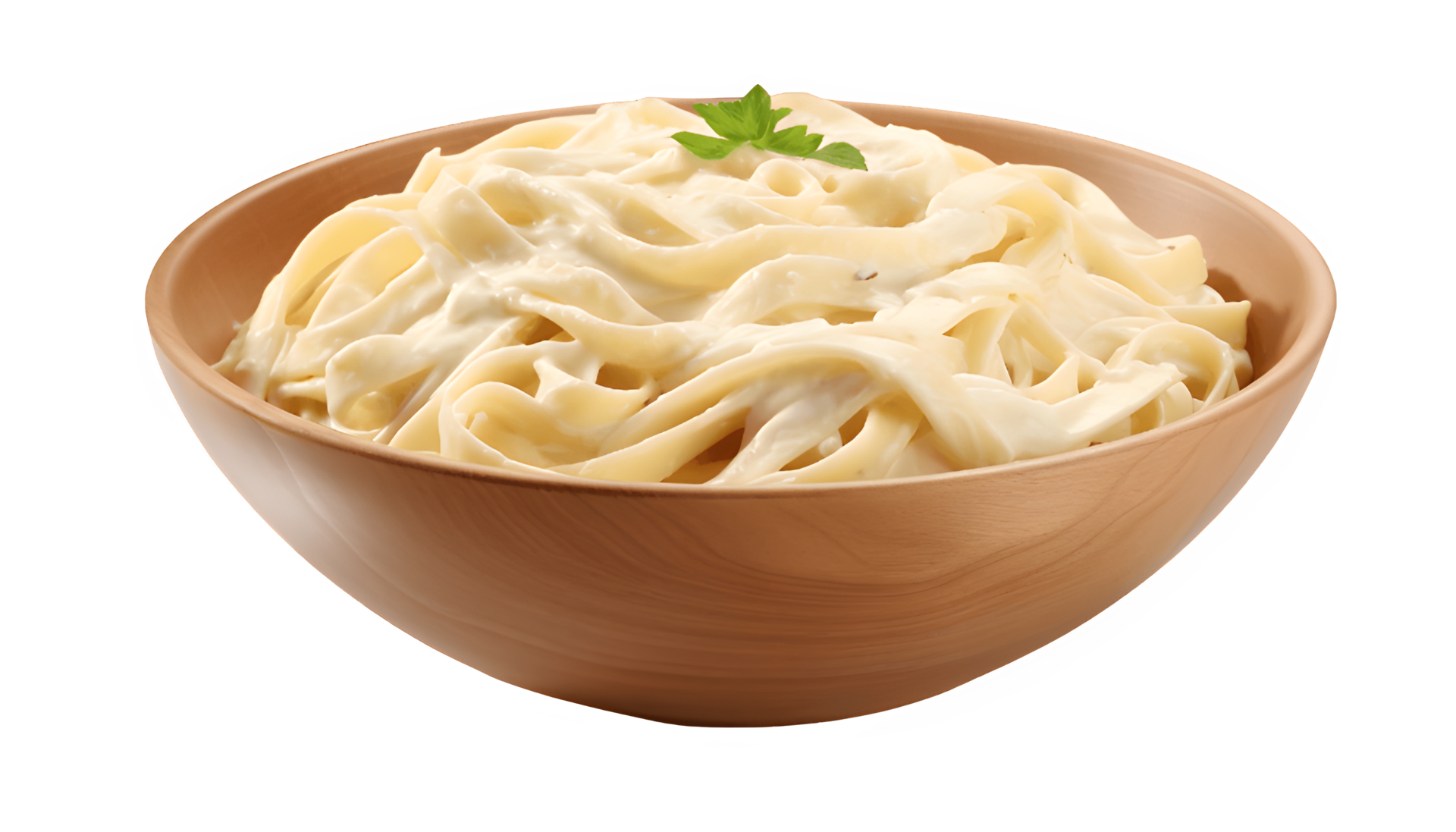AI generated Creamy Fettuccine Alfredo Pasta in a Bowl 35906972 PNG