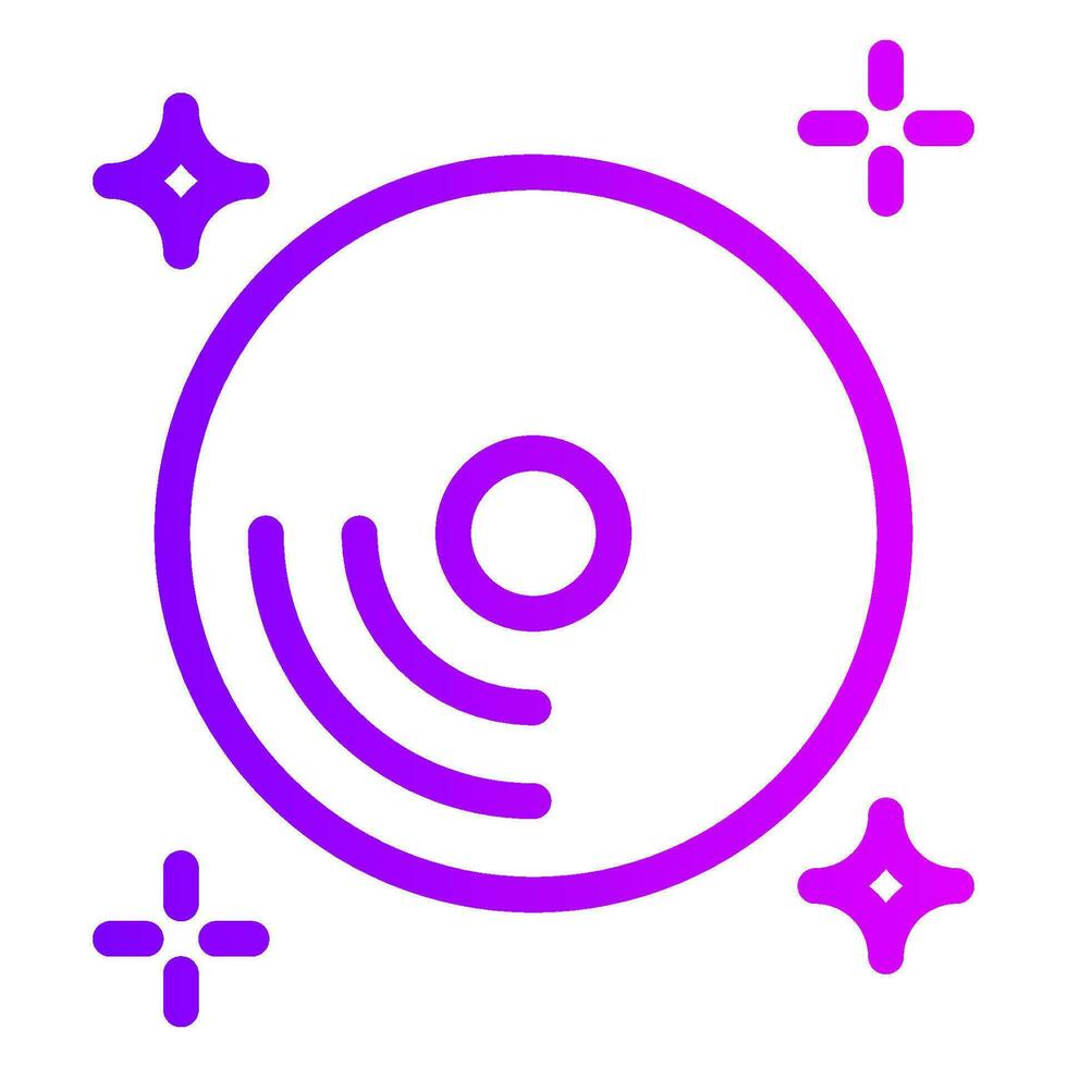record gradient icon vector