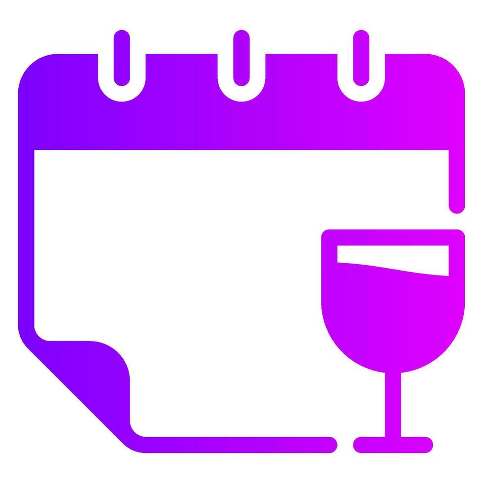 party gradient icon vector