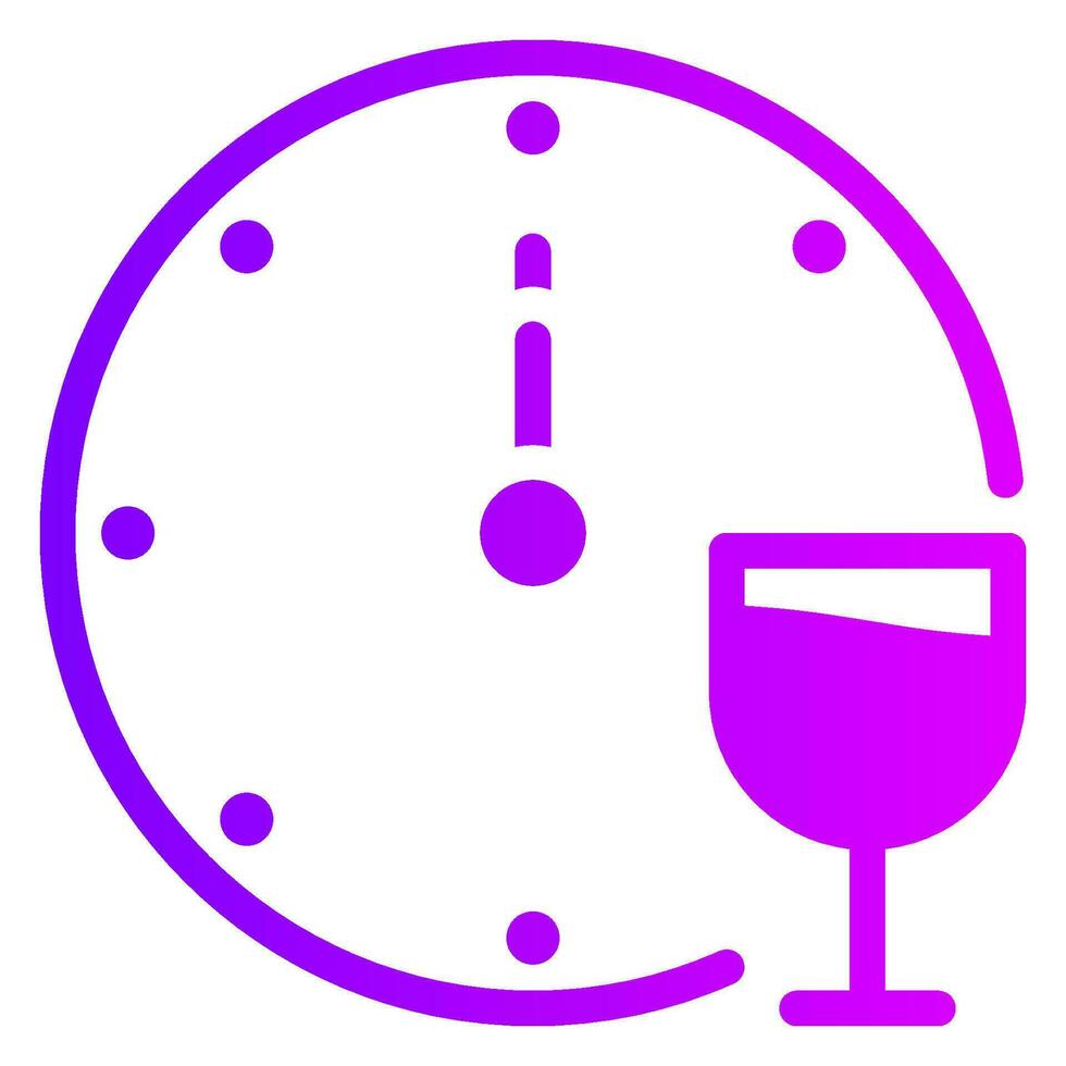 new years eve gradient icon vector