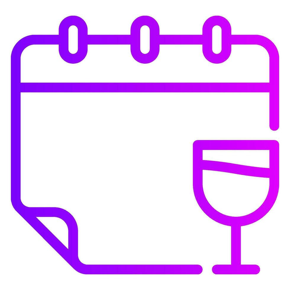 party gradient icon vector