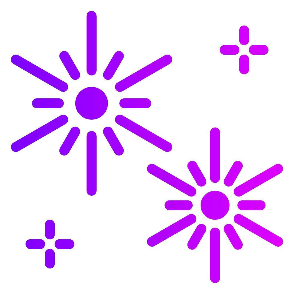 firework gradient icon vector