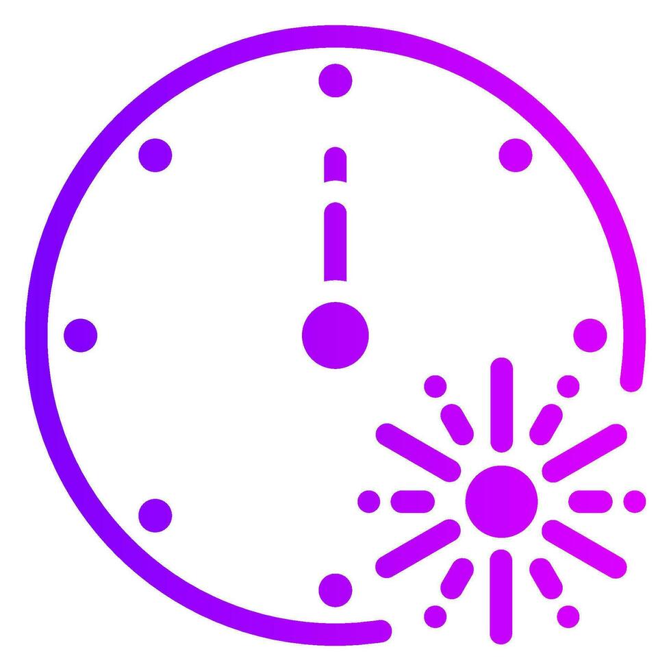 time gradient icon vector