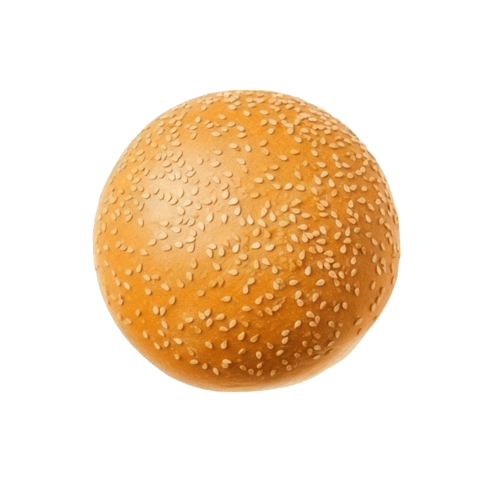 AI generated Sesame Seed Braided Bread Loaf on transparent Background png