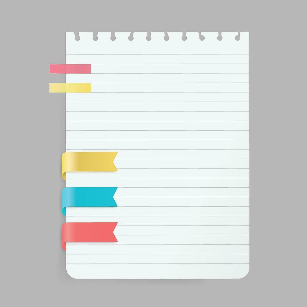 vector recordatorios y mensaje notas ilustración de memorándum pegatinas y papel paginas para que hacer lista