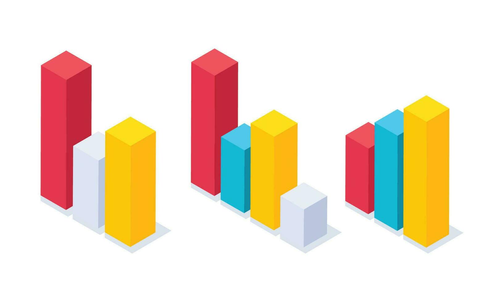 Vector isometric infographic collection theme