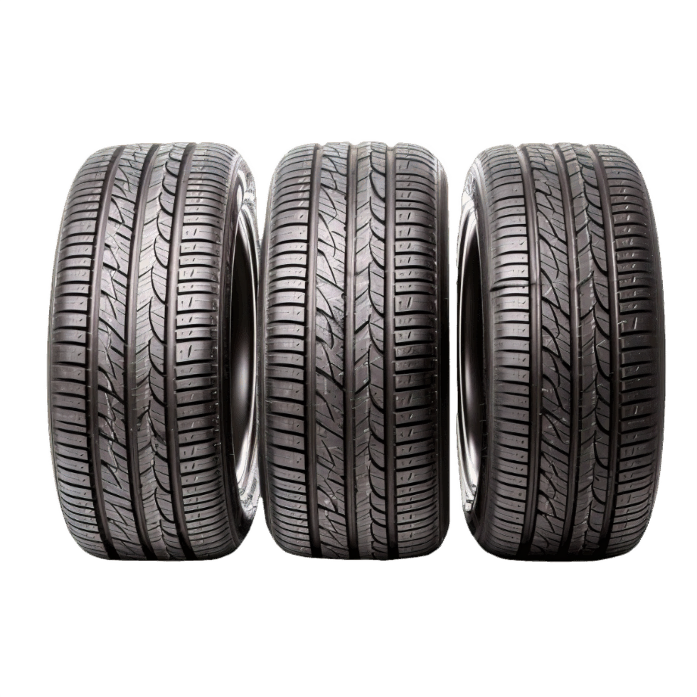 AI generated Stack of Black Car Tires Isolated on transparent  Background png
