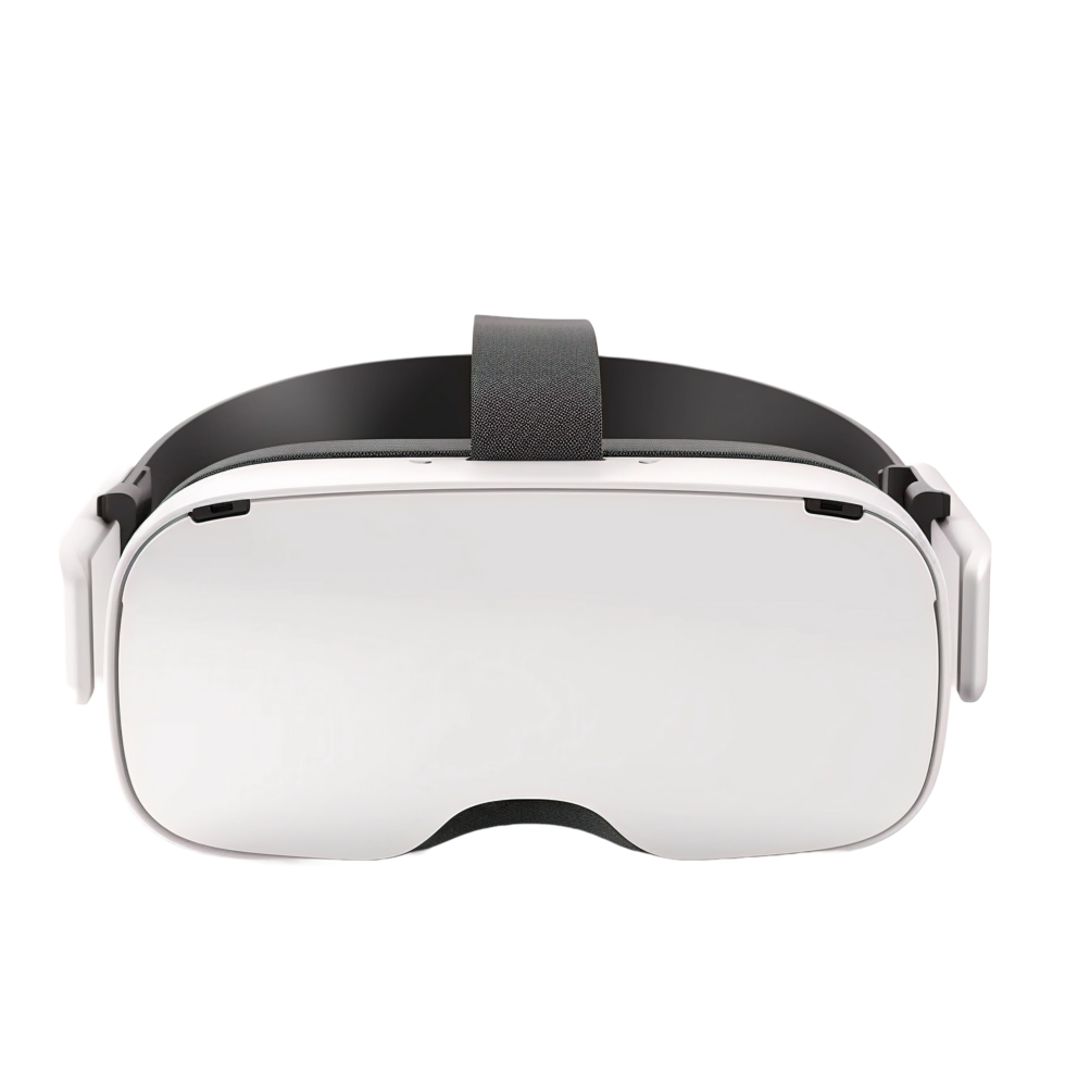 AI generated Modern White Virtual Reality Headset png