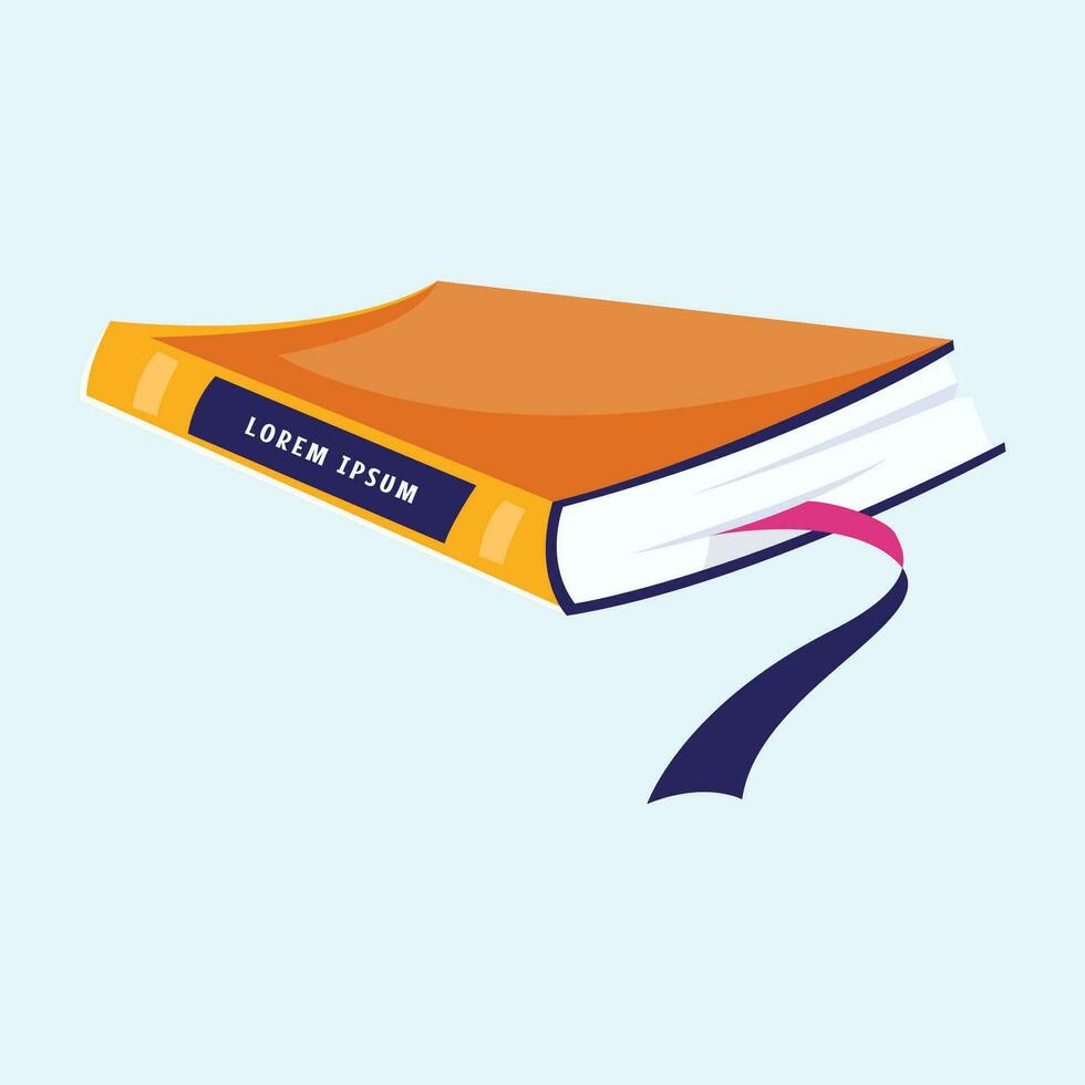 Vector hand drawn book cartoon illustration