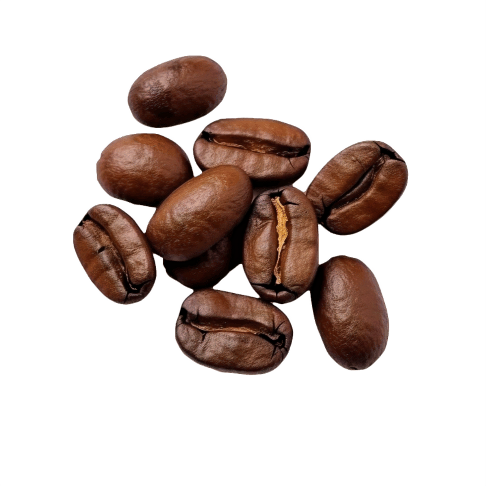 AI generated Aromatic Roasted Coffee Beans Isolated png
