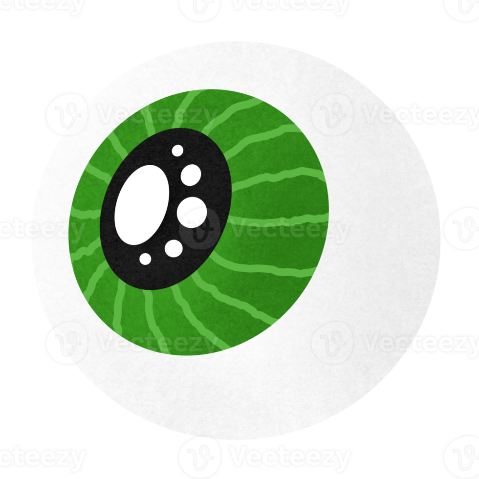 Halloween Eye Cartoon illustration For Halloween Festival Decoration png