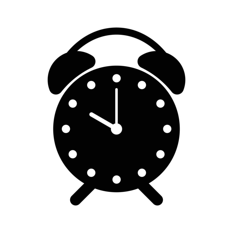 reloj hora icono símbolo aislado en blanco antecedentes diseño. vector