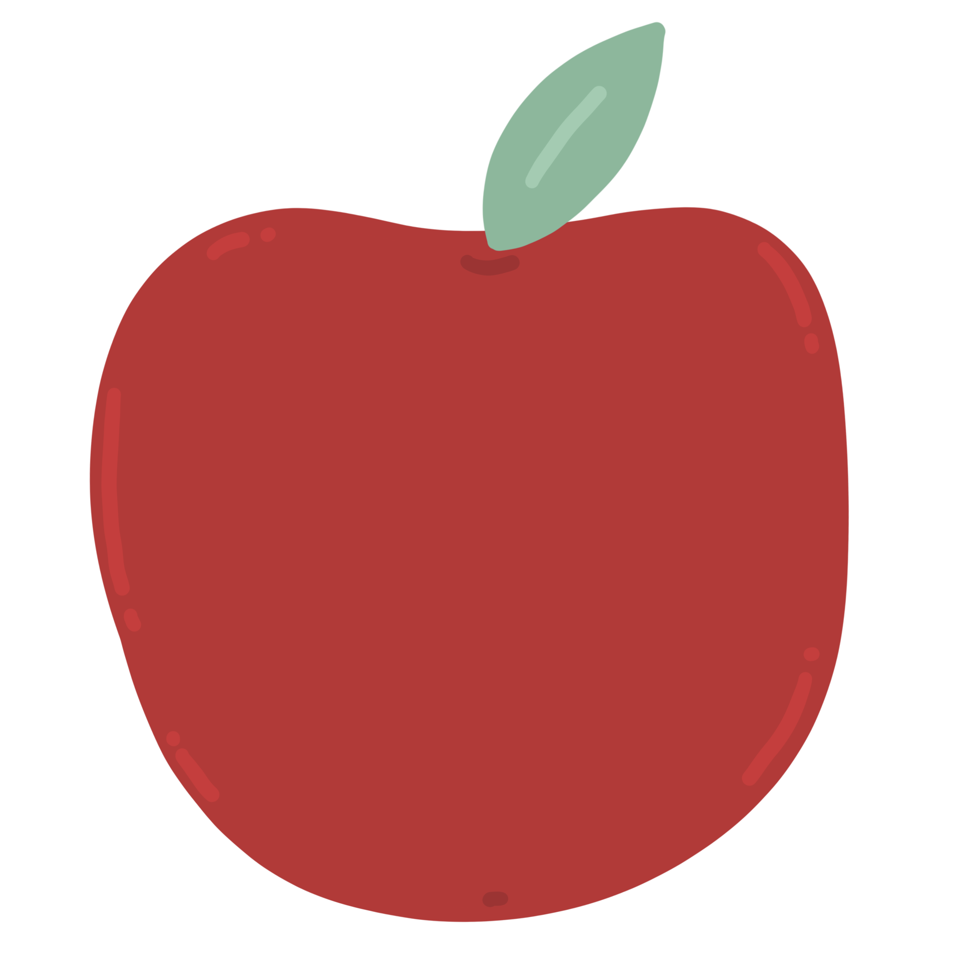 Red apple cartoon illustration 35907835 png
