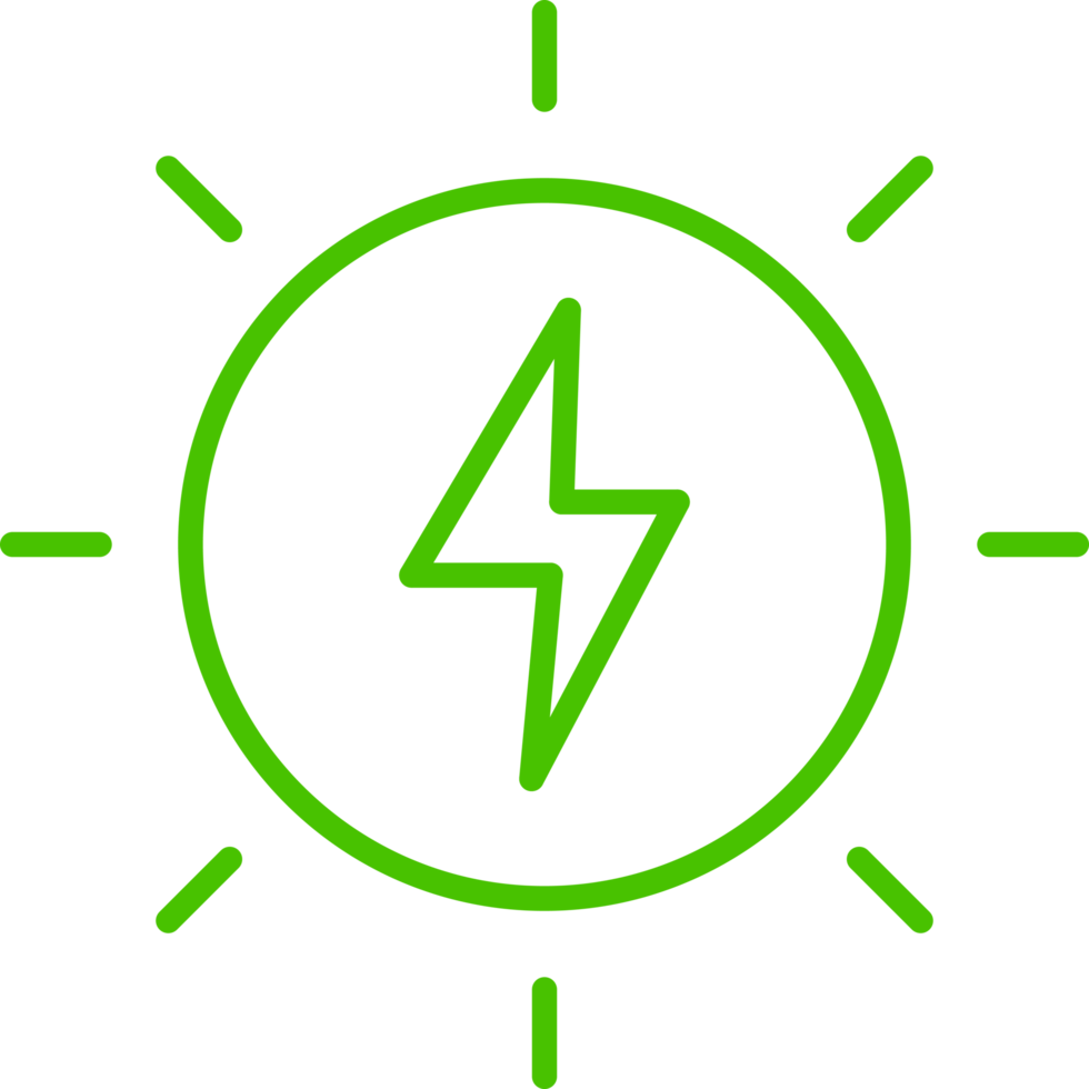 sun energy generic line icon stroke illustration png
