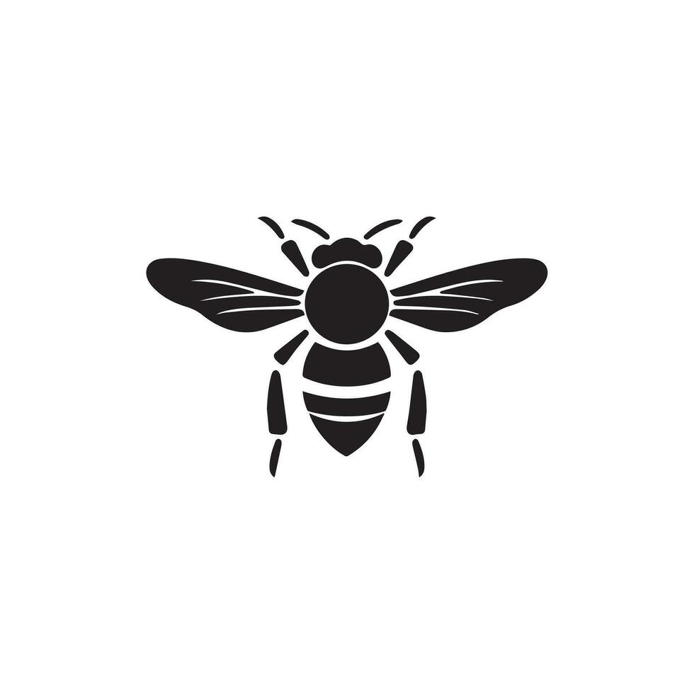 Honey bee icon. Design vector illustration template