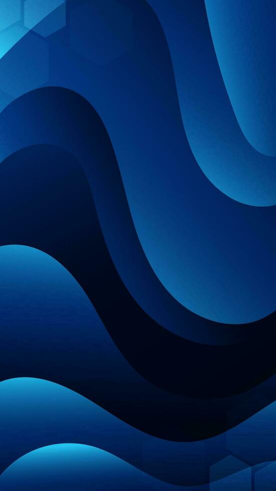 Abstract background dark blue color with wavy lines and gradients is a versatile asset suitable for various design projects such as websites, presentations, print materials, social media posts vector