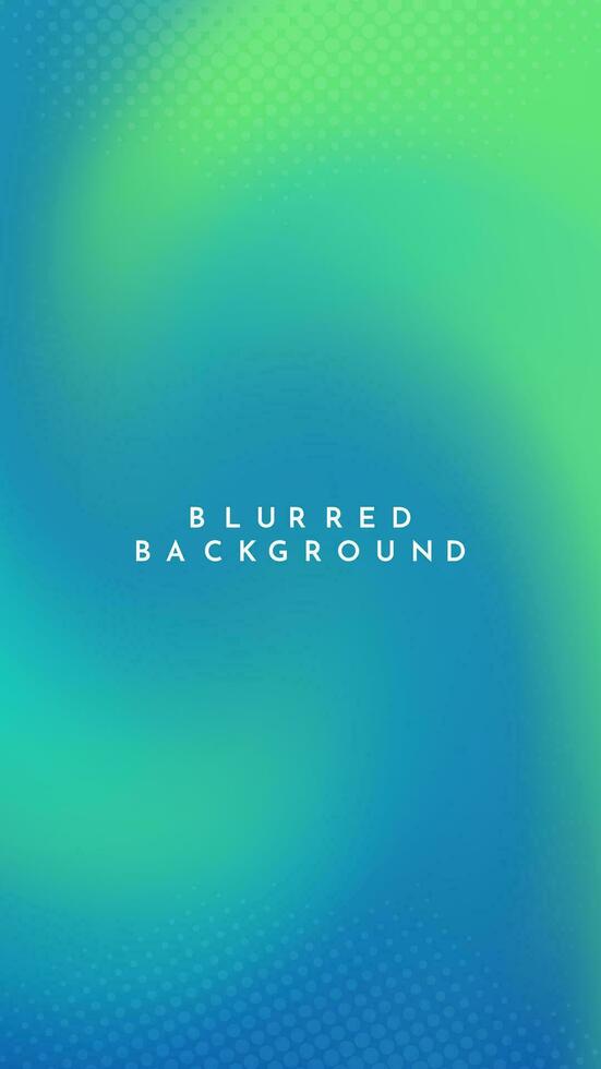 Gradient blurred background in shades of green and blue. Ideal for web banners, social media posts, or any design project that requires a calming backdrop vector