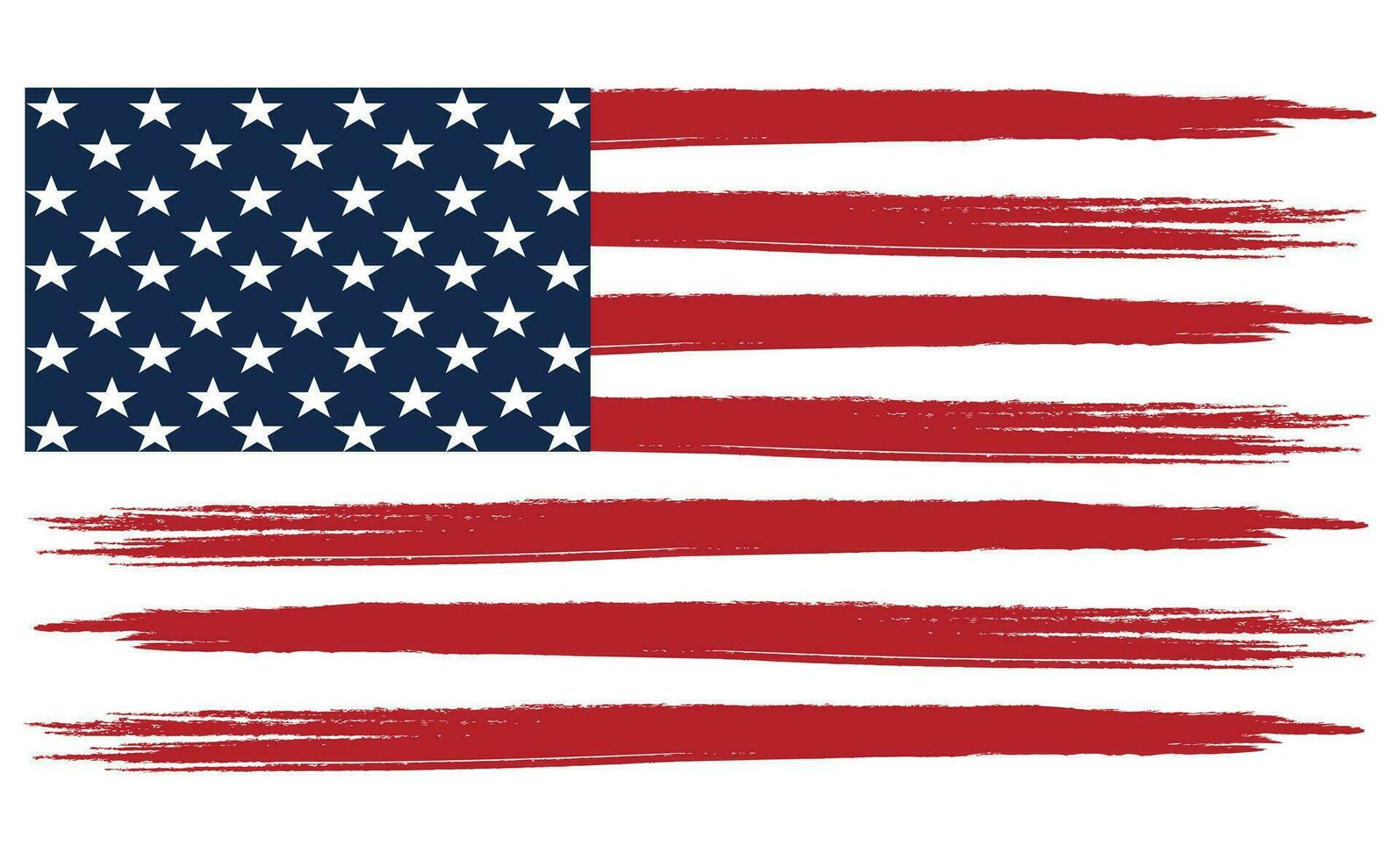 pintar temerario Arte bandera de americano. vector