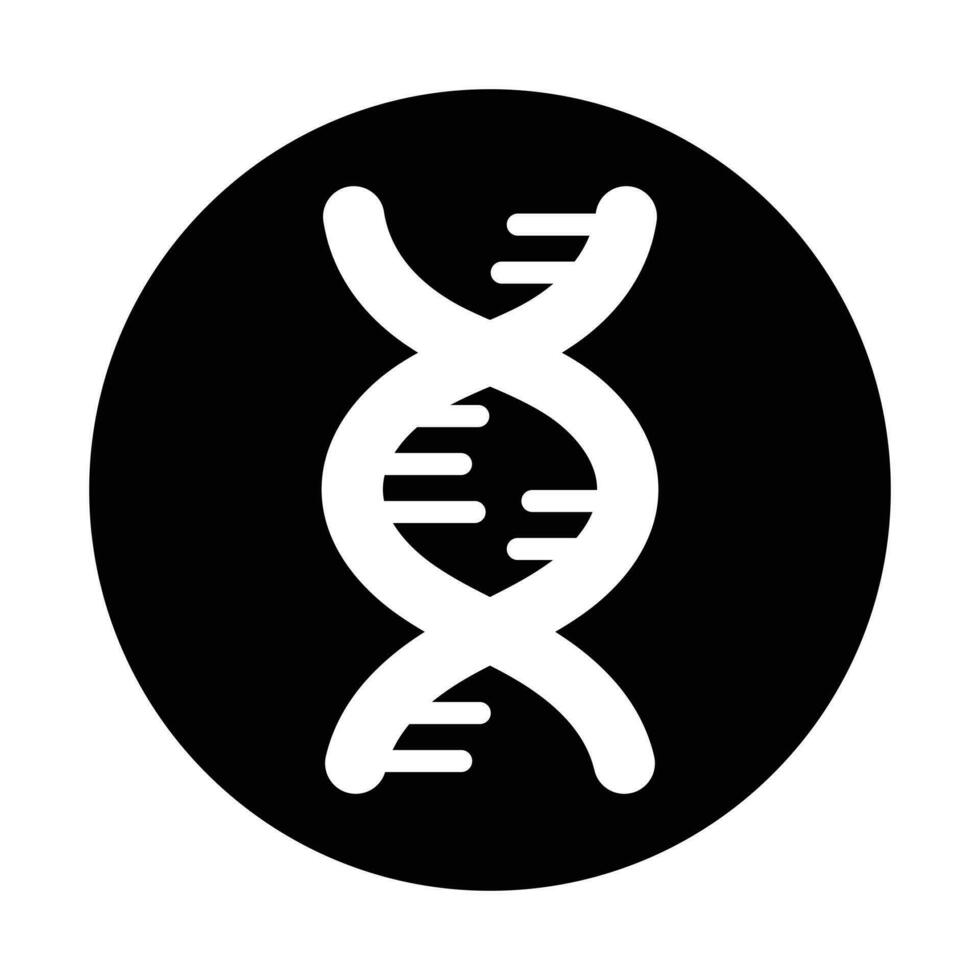 DNA Molecule, chromosome icon on white background design. vector