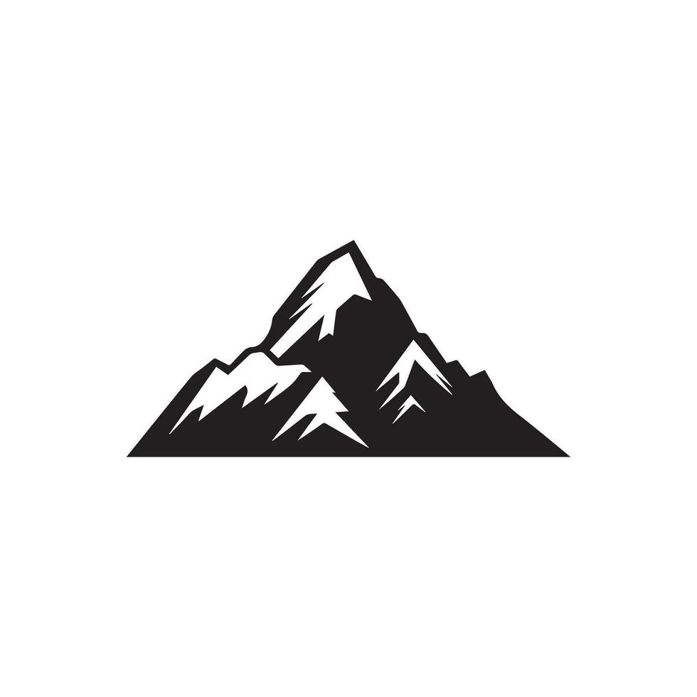 montaña icono logo modelo vector ilustración diseño.