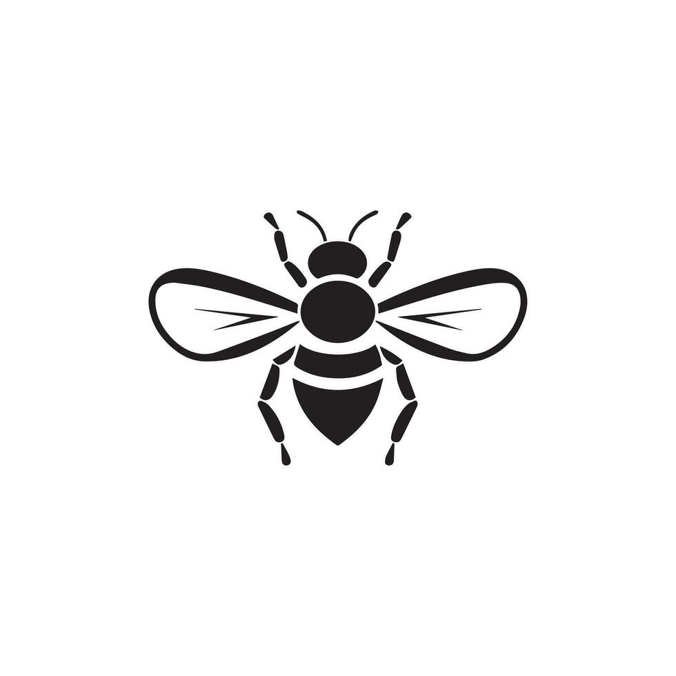 Honey bee icon. Design vector illustration template
