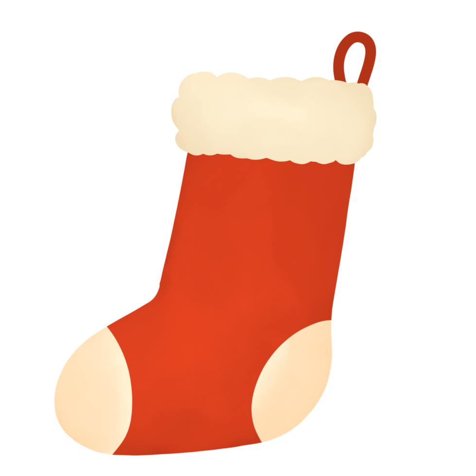 Kerstmis sok icoon water kleur png