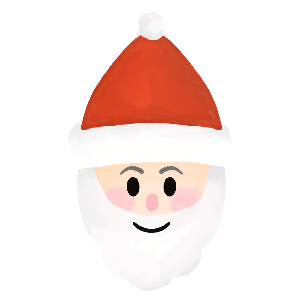 de kerstman claus waterverf icoon png