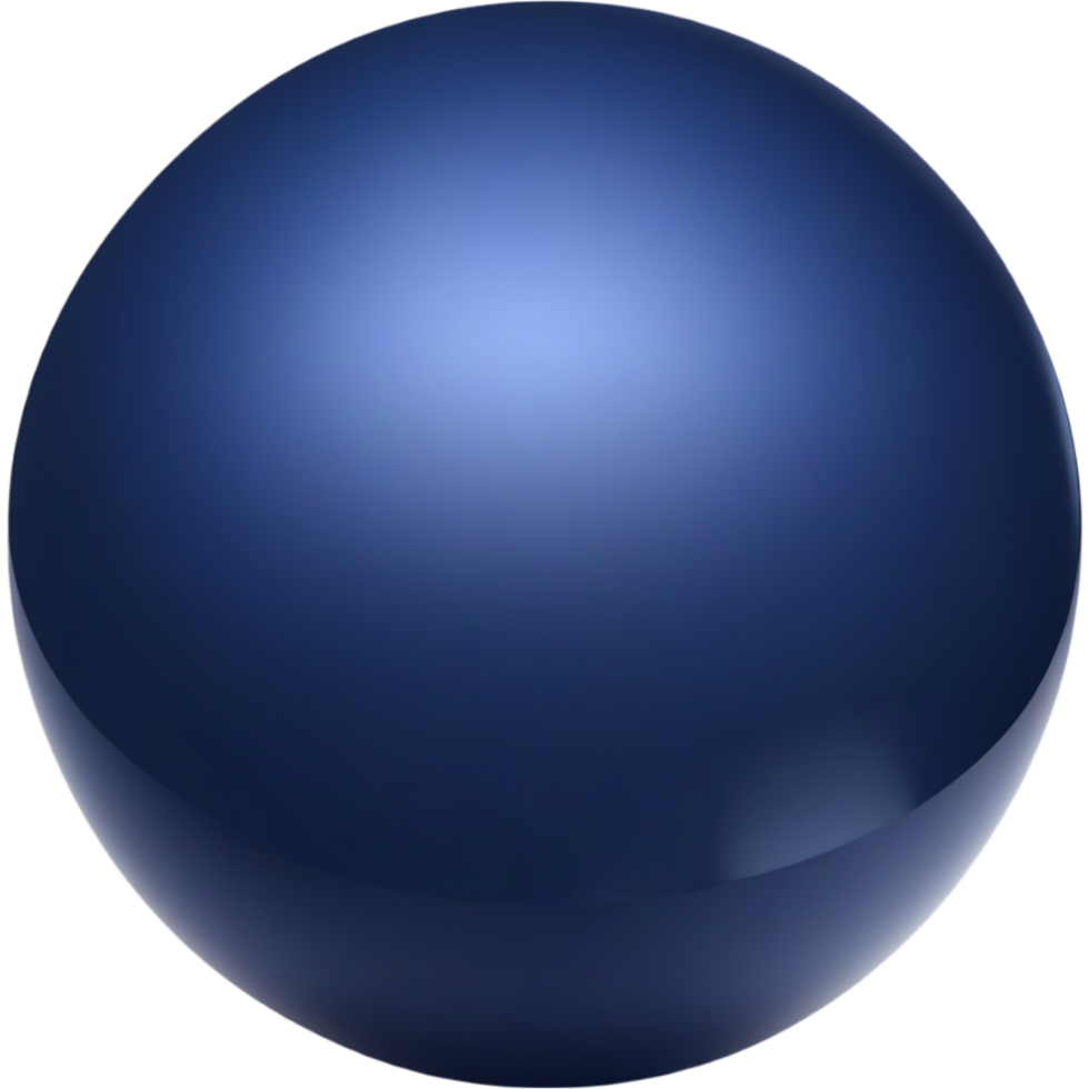 AI generated Glossy round dark blue. AI Generative png