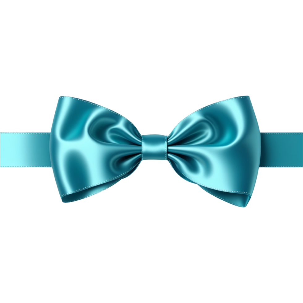 AI generated Bow realistic with satin ribbon. AI Generative png