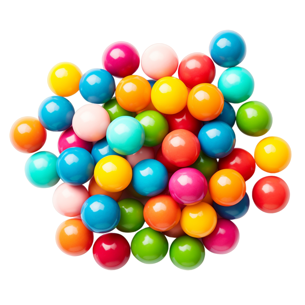 AI generated Bubble Gum Balls png