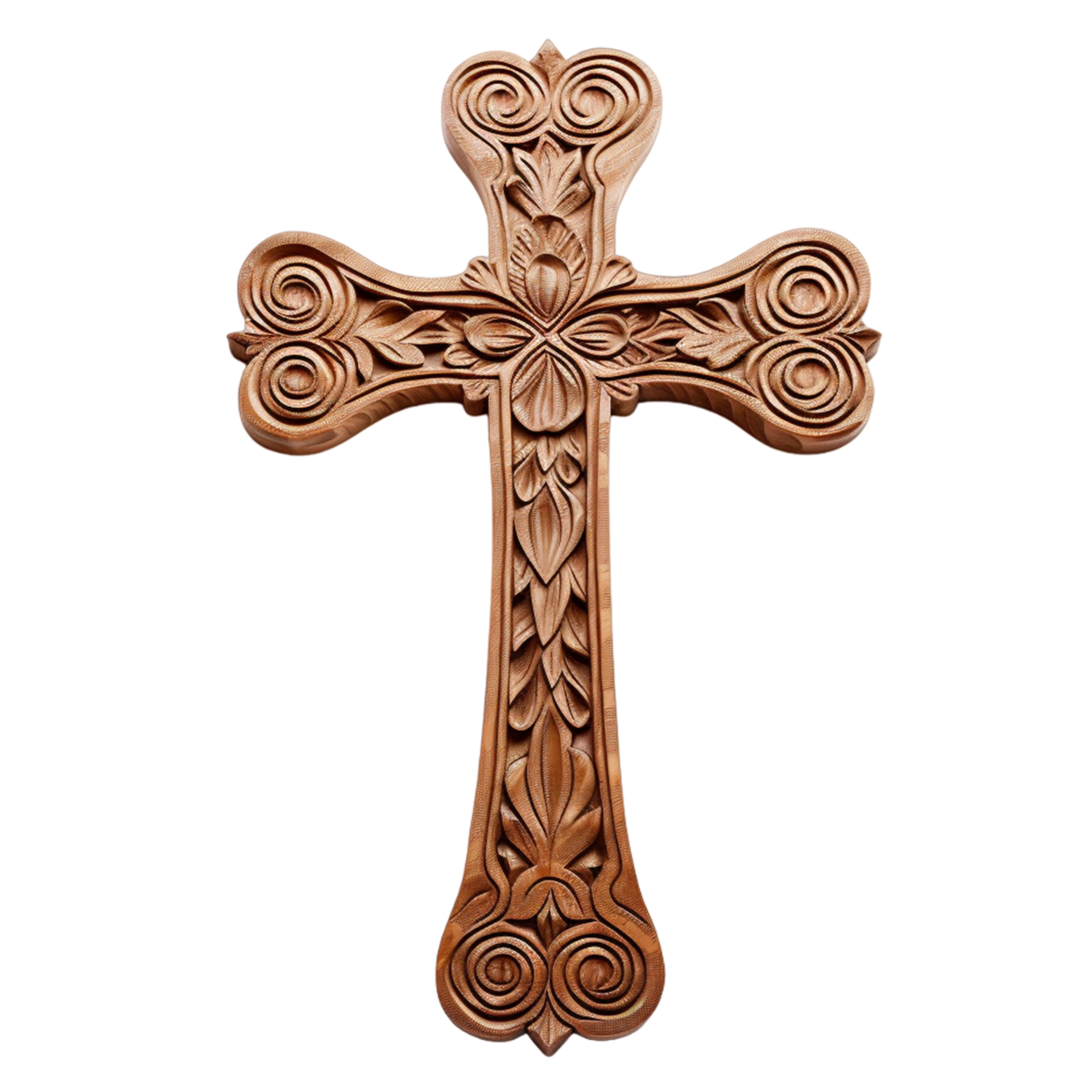 AI generated Real Gold Cross Chain 35908568 PNG