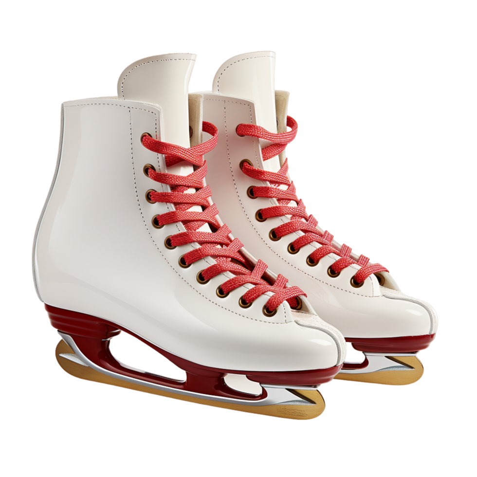 AI generated Ice skating shoes png