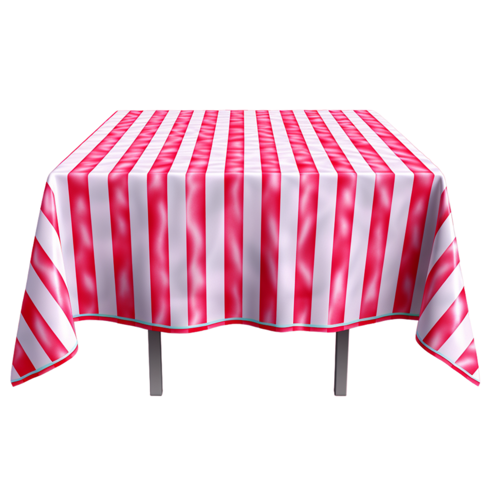 AI generated Dining Table with Tablecloth png
