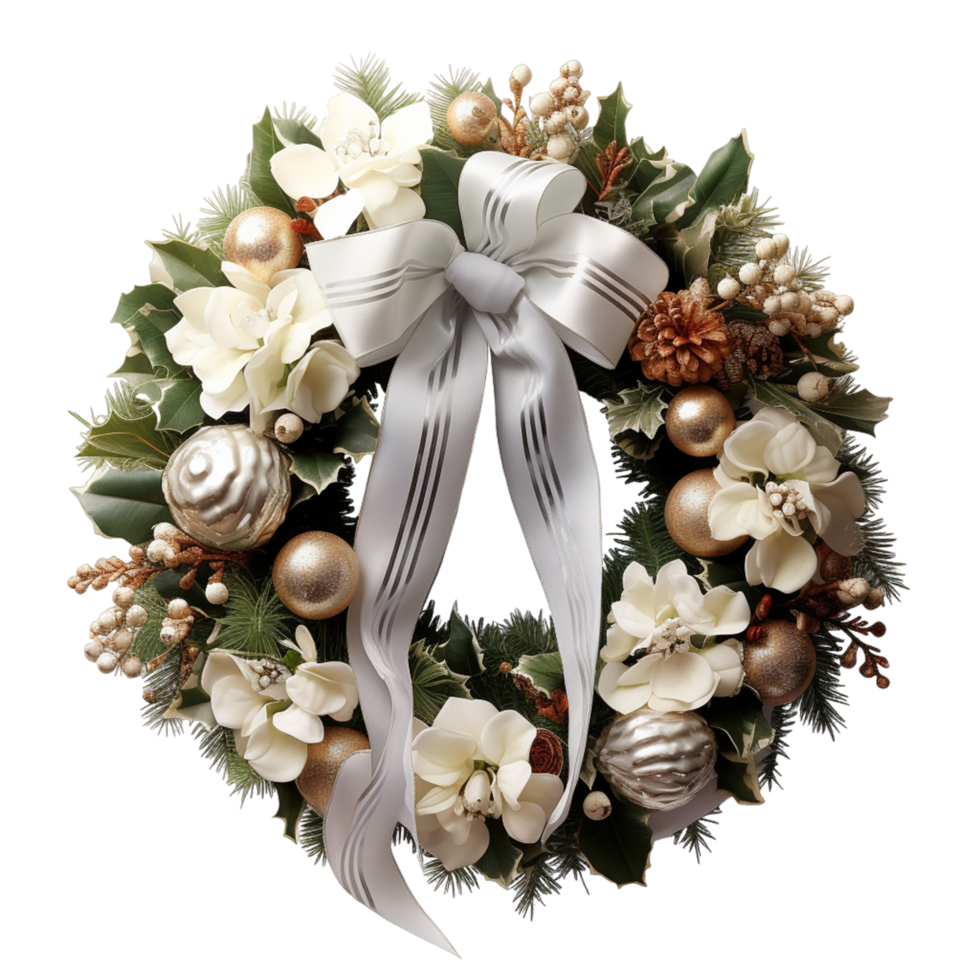 AI generated Christmas Ornament Advent Wreath New Year png