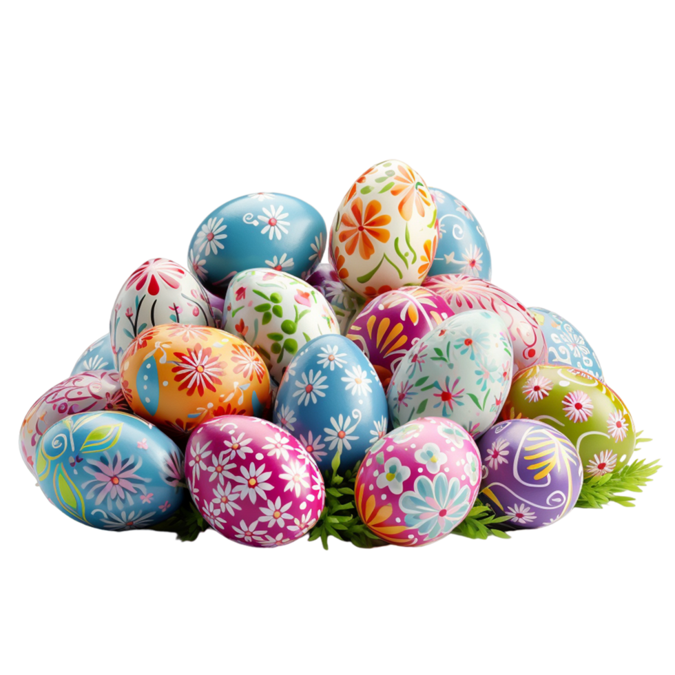 AI generated Decorative Easter Pattern png