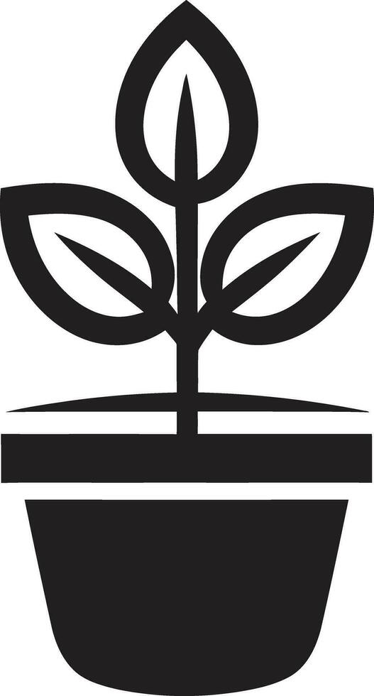 Evergreen Elegance Emblematic Plant Icon Photosynthetic Pride Logo Vector Icon
