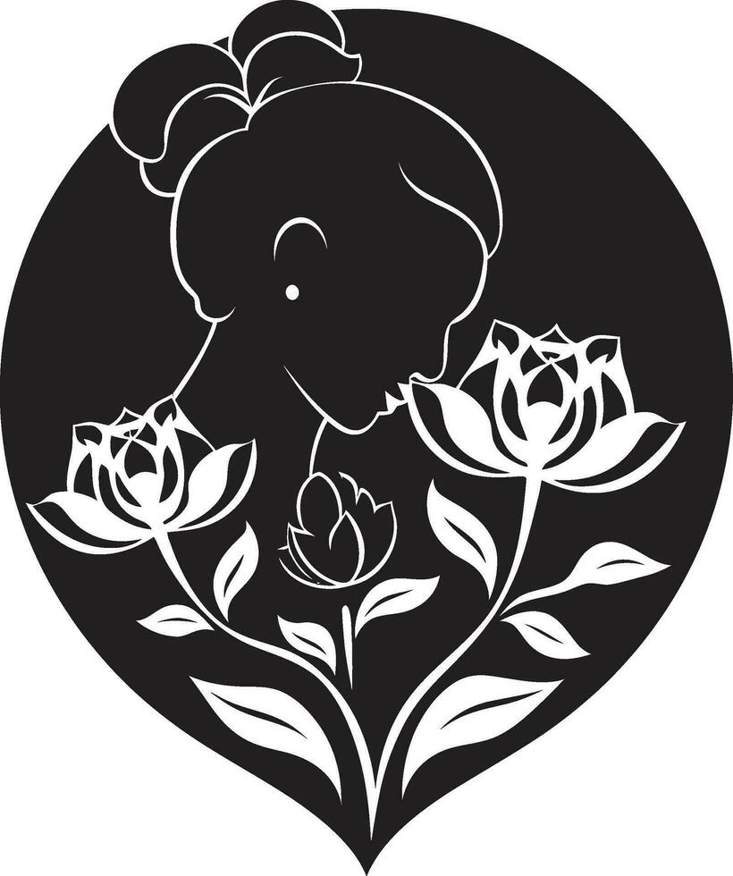 Infinite Affection Emblematic Motherhood Endless Devotion Logo Vector Emblem