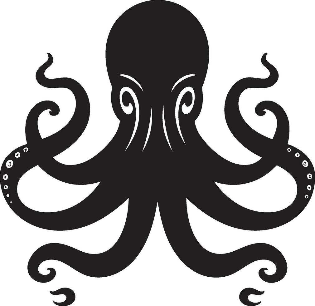 Oceanic Opulence Octopus Logo Design Tentacle Tapestry Octopus Iconic Emblem vector