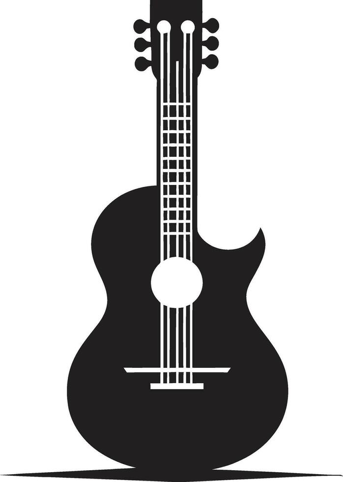 eufónico ecos guitarra logo diseño icono vibrante versatilidad guitarra icono vector símbolo