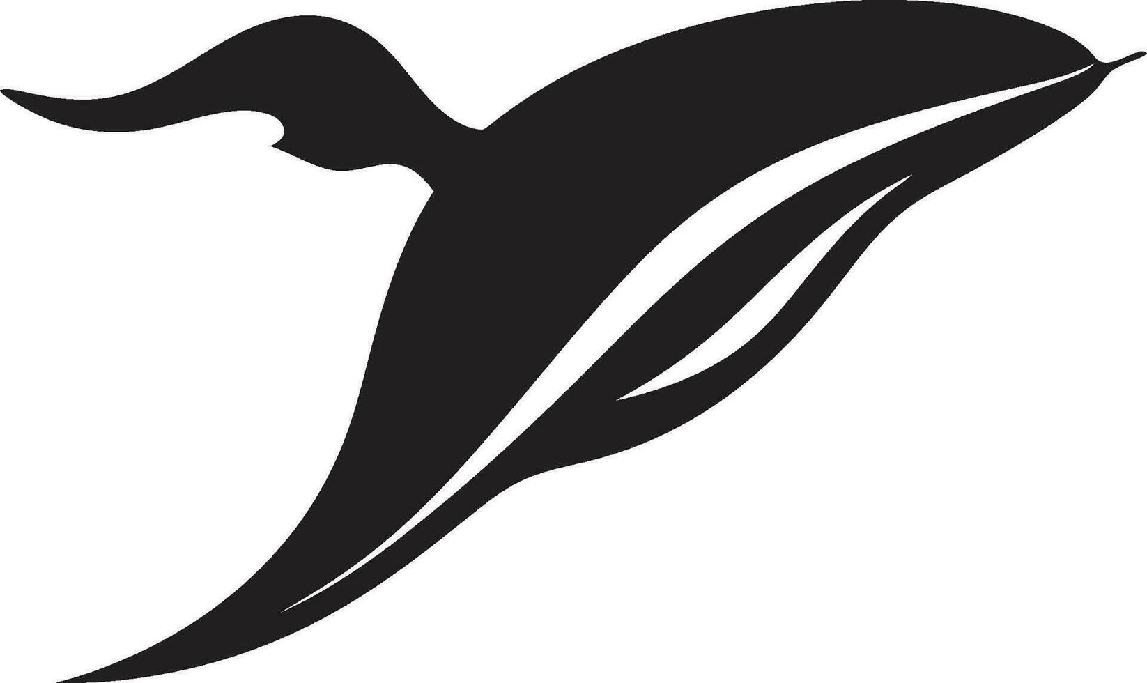 Blue Majesty Emblematic Design Whimsical Whale Iconic Whale Vector