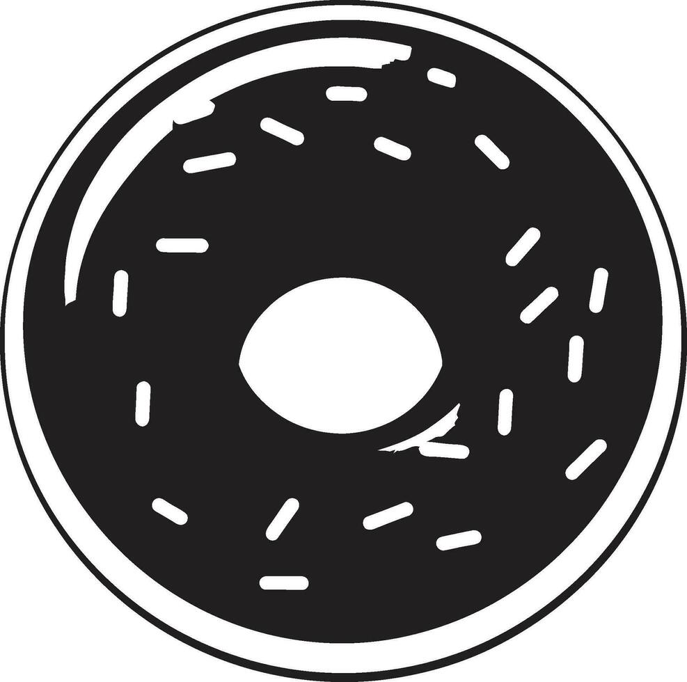 tentador trata rosquilla icono vector azucarado sensación rosquilla logo diseño