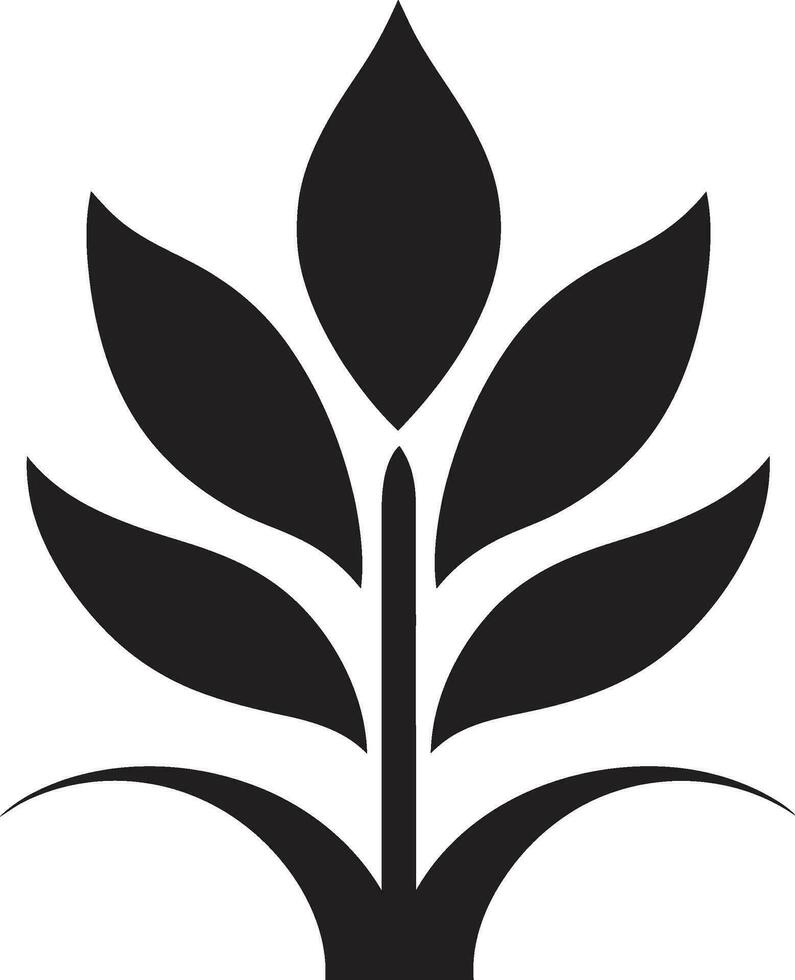 sostenible esplendor emblemático planta icono eco encantamiento logo vector icono