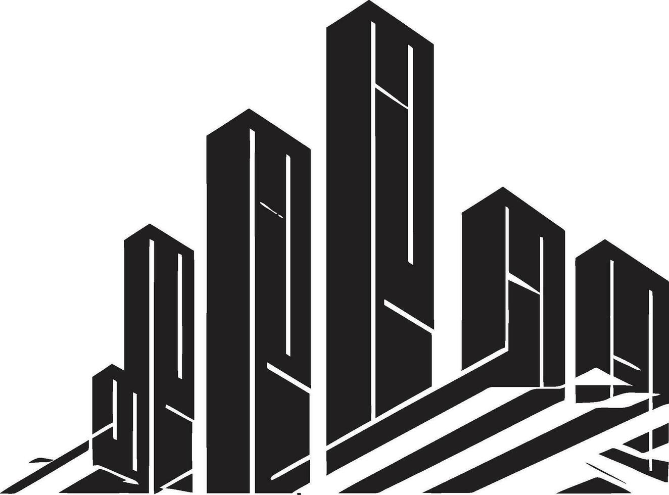 Realty Vision Logo of Estate Urban Insights Real Estate Icon Vector
