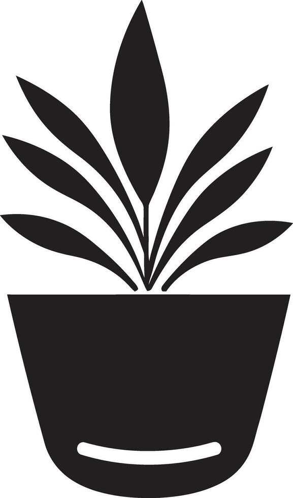 Evergreen Elegance Plant Emblem Design Photosynthetic Pride Iconic Plant Vector