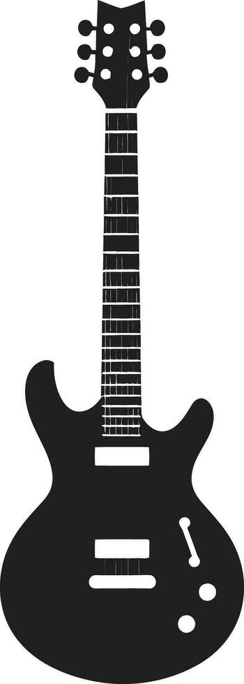 Melodic Mosaic Guitar Logo Vector Design Harmonic Horizon Guitar Icon Design Vector