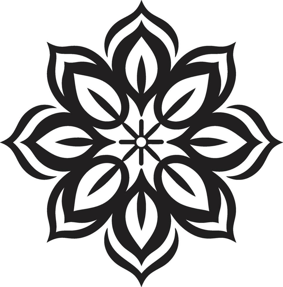 Radiant Revolve Mandala Vector Design Ethereal Elegance Emblem of Mandala