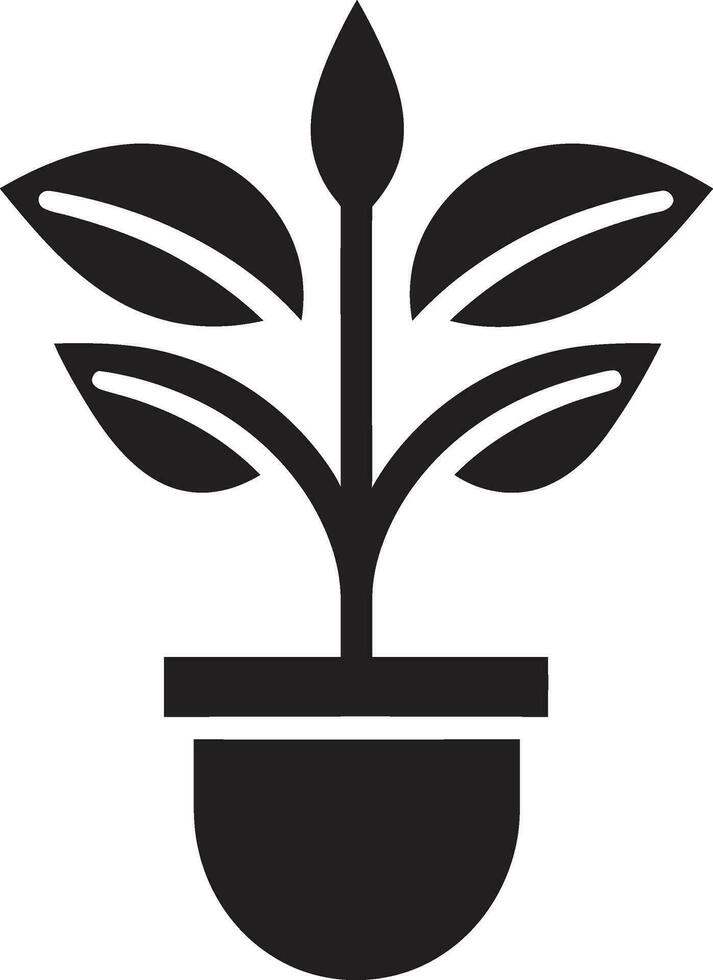 Botanical Beauty Logo Vector Icon Evergreen Elegance Plant Emblem Design